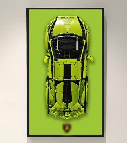 WETCEAOM Display Wallboard Compatible with Lego Technic Sin FKP 37 42115 Display Frame Gift Ideas Compatible with Lego Car Wall Mount Frame Enthusiasts197 x 315 in Only Display Wallboard - Image 1