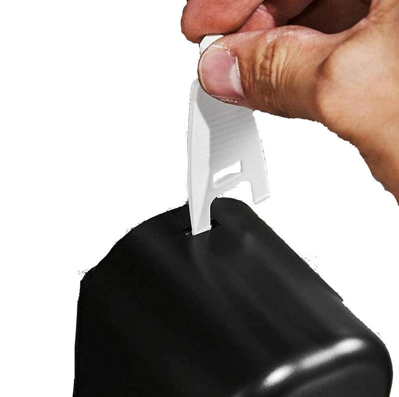 DOLPHY موزع صابون سائل دولفي ABS للحمام والمطبخ - 300 مل - مجموعة من 3 (أسود بيضاوي) - Image 5