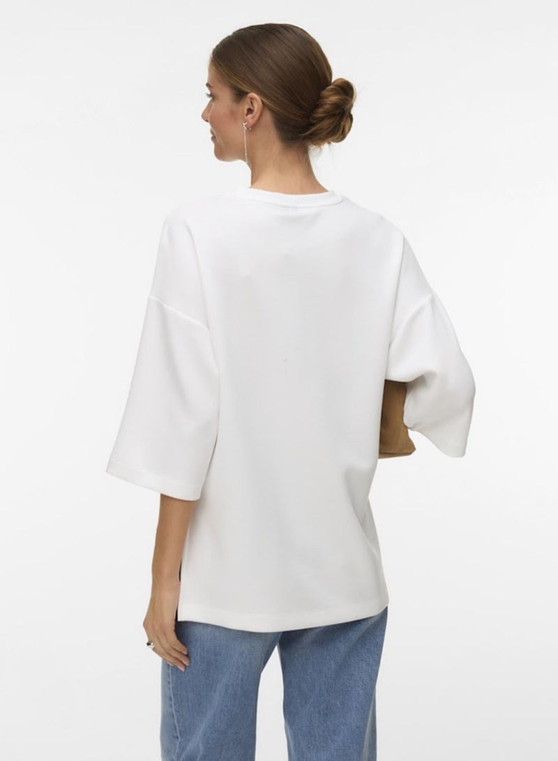 VERO MODA VMMILLE SS OVERSIZE TEE JRS EXP - Image 3