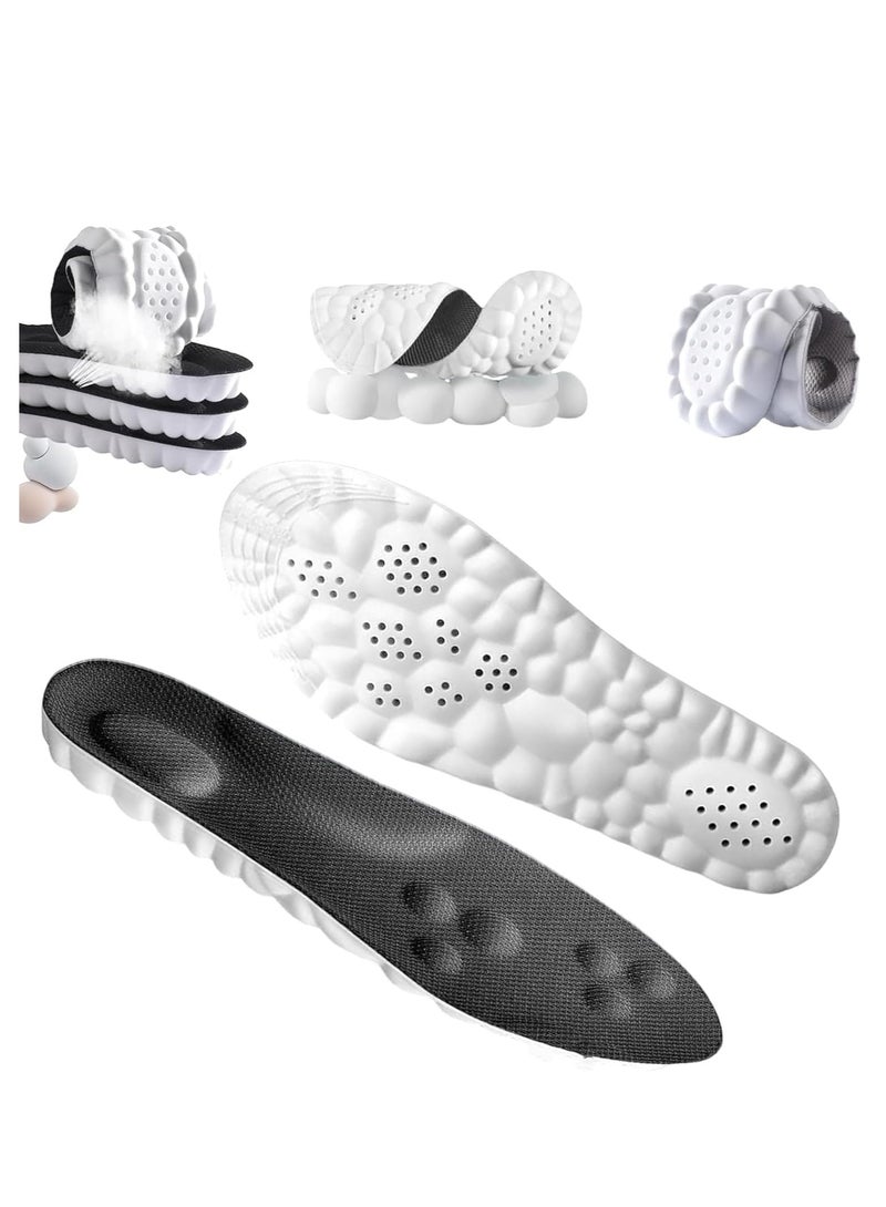 Medical Silicone Insole Relieves Pressure on Feet with Massage Pads and Breathable Pores Suitable for Men and Women (41-46)