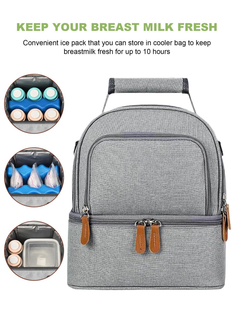 URbazaar Insulated Baby Bottle Bag, Multi-Function Breastmilk Cooler Bag, Fit as   for Milk Bottles Like Dr. Brown, Comotomo, Philips, Nuk, Lansinoh, etc.  - Image 3