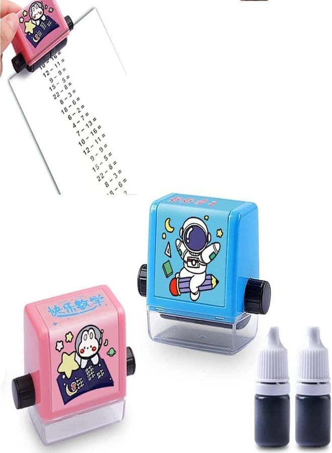 AG E-Com Roller Addition and Subtraction Math Teaching Seal, Math Addition and Subtraction Practice Homework Within 100, Children's Student Math Addition and Subtraction Practice Toys (Multicolor Pack Of 1) - Image 1