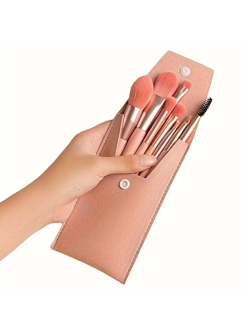 Goolsky Make Up Brushes Mini Makeup Brushes Portable Soft Hair Makeup Brush Set Beauty Tools Makeup Portable For Travel  - Image 1