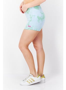 VANS Women Tie Dye Basic Shorts, Blue  - Image 3