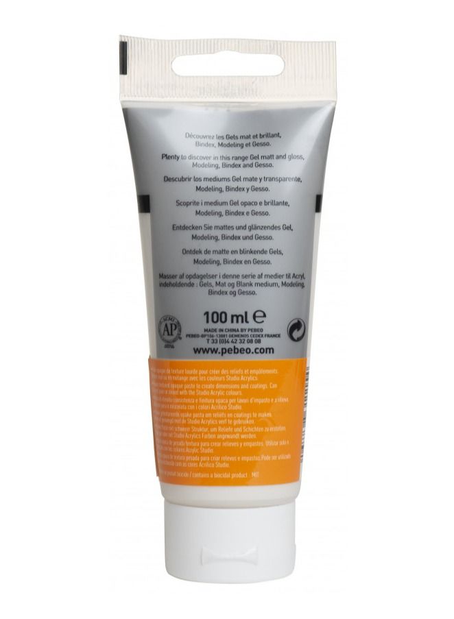 Pebeo High Viscosity Studio Acrylics Modeling Paste White 100 ml - Image 4