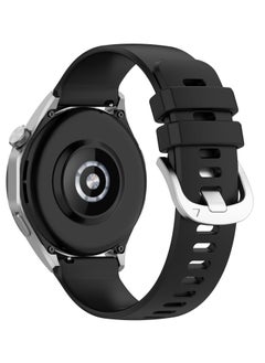 Anmi 2 PCS Replacement  Strap Silicone Band for Huawei Watch GT4  46mm(Black/Green)  - Image 2
