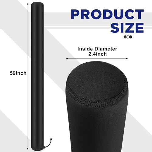DECOHS 59 Inch Boat Trailer Guide Pole Cover- Neoprene Boat Trailer Guide Protective Cover- Heavy Duty Marine Trailer Guide Poles Cover for Jet Ski Boat Sailboat Trailer (Set of Two) - Image 2