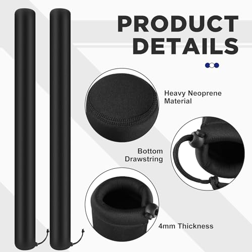 DECOHS 59 Inch Boat Trailer Guide Pole Cover- Neoprene Boat Trailer Guide Protective Cover- Heavy Duty Marine Trailer Guide Poles Cover for Jet Ski Boat Sailboat Trailer (Set of Two) - Image 3