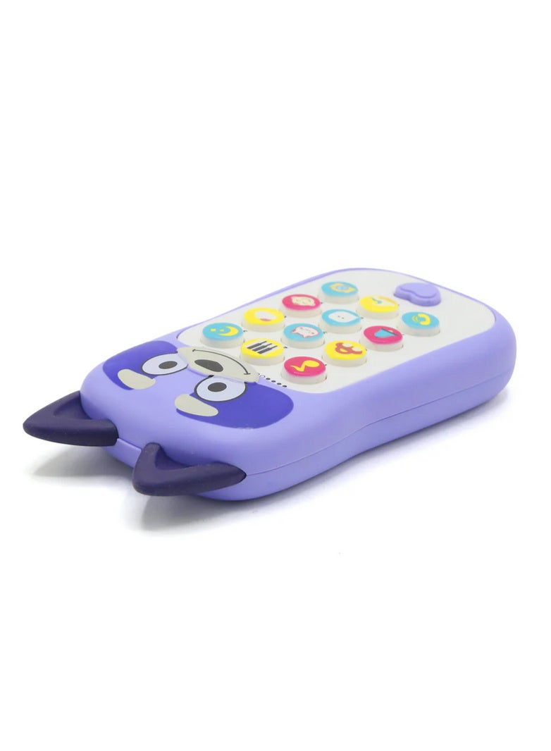 لعبة موبايل موسيقي للأطفال بشكل كرتوني لطيف-لعبة تفاعلية على شكل هاتف محمول برسومات جذابة وأزرار ملونة تناسب أيدي الأطفال الصغار.- يساعد على تنمية الحواس والانتباه  -آمن وخفيف الوزن للأطفال من عمر 1 سنة فأكثر  -مثالية لتسلية وتعليم الطفل بطريقة مرحة! - Image 2