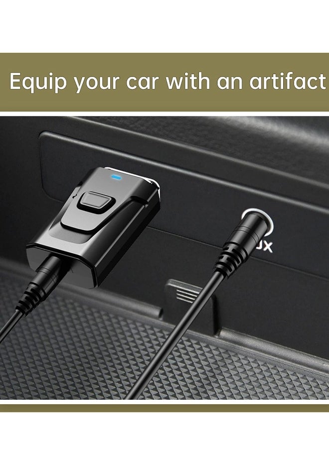 Generic USB Bluetooth 5.0 Transmitter Receiver, 4 in 1 Mini Wireless Audio Adapter, 3.5mm Bluetooth AUX Adapter Car Bluetooth Receiver for TV PC Headphone Speaker Car/Home Stereo System  - Image 2