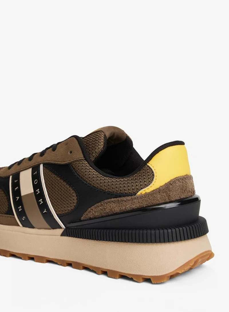 TOMMY JEANS Khaki Casual Low Top Sneakers for Men | Best Price UAE