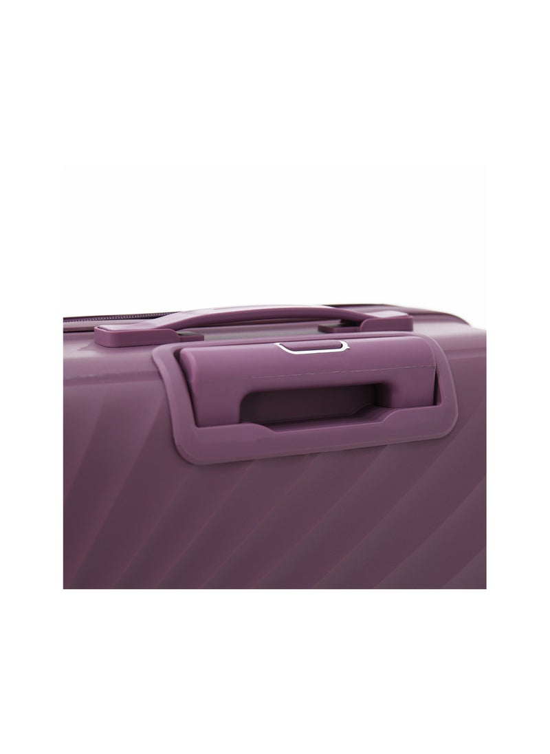 AMERICAN FLYER - Unbreakable Hardshell PP Luggage Set with 8 Wheels Thick Shell Multi Layer PP 3 Piece Set,Purple (S-20",M-24",L-28") - Image 1