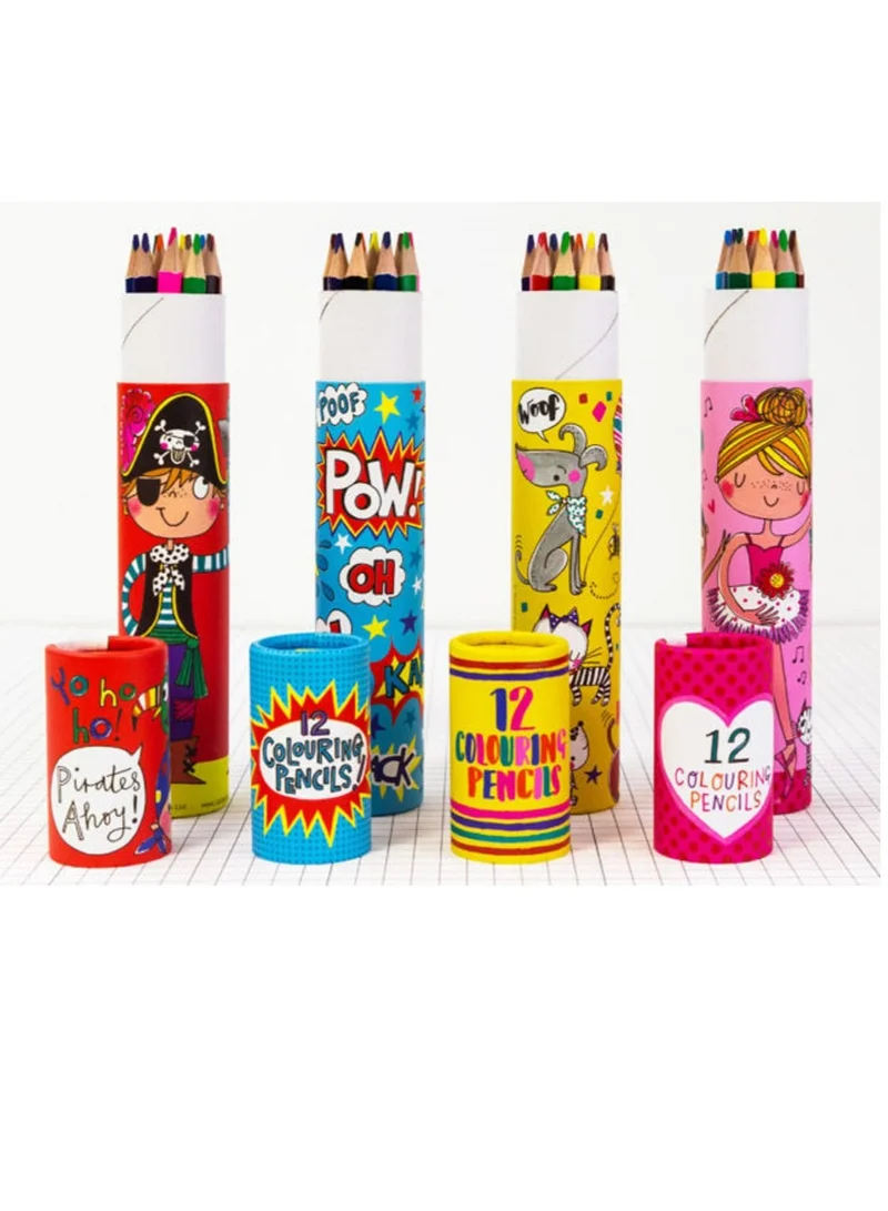 Rachel Ellen Childrens Coloring Pencils In Tube