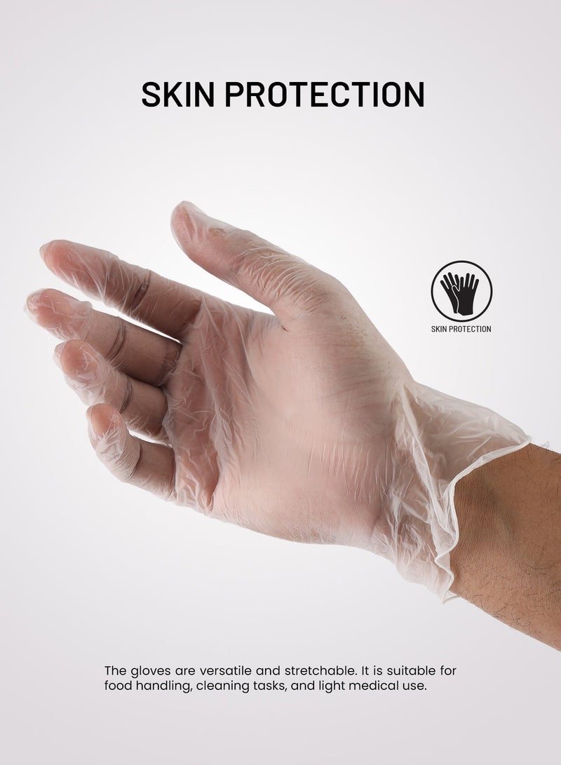 Packwell vinyl Gloves clear powder free Large 100 pcs - Image 4