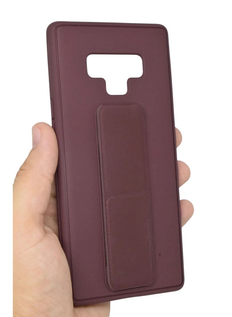 BORTONY Samsung Galaxy Note 9 Case Silicone Camera Protected Shockproof With Finger Grip Stand Cover - Image 1