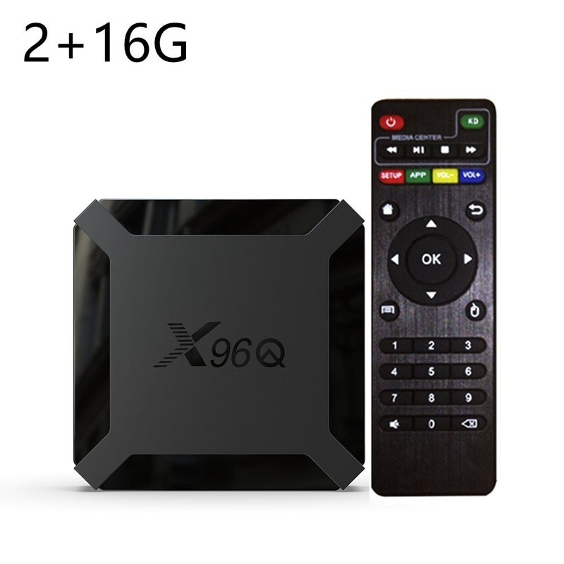 جهاز استقبال تلفزيون X96Q مع واي فاي، معالج Allwinner H313، نظام أندرويد 10