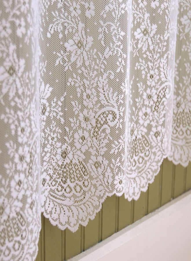 Heritage Lace, Ecru Floret 72x72 Shower Curtain, 72 inch Wide by 72 inch Drop (6290E-OC) - Image 4