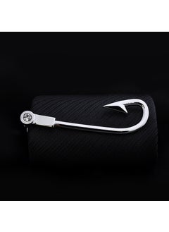 Generic Creative Gold Tie Clip Elegant Accessory for Men J0107 silver fishhook 