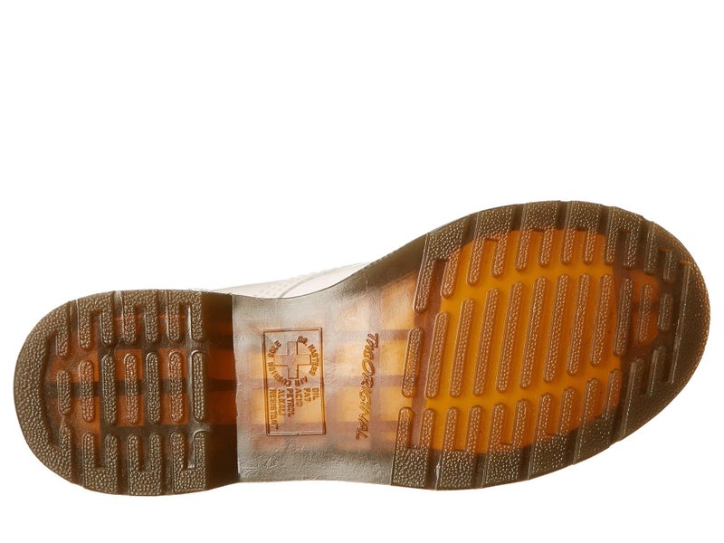 Dr Martens Dr. Martens Women's 1460 W Patent Leather 8 Eye Boot, White, 5 - Image 3