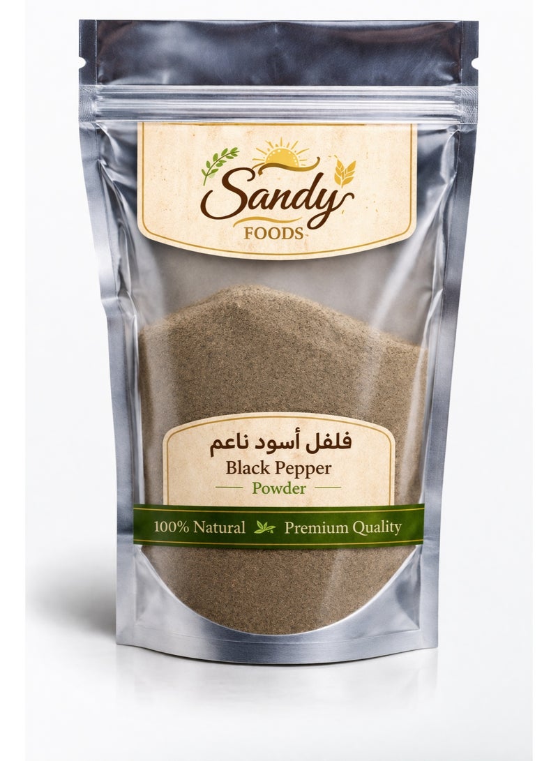 Sandy Foods Black Pepper Powder 100g - 100% Natural Fine Black Pepper - Intense Flavor - High-Quality Fresh Spice - Image 1