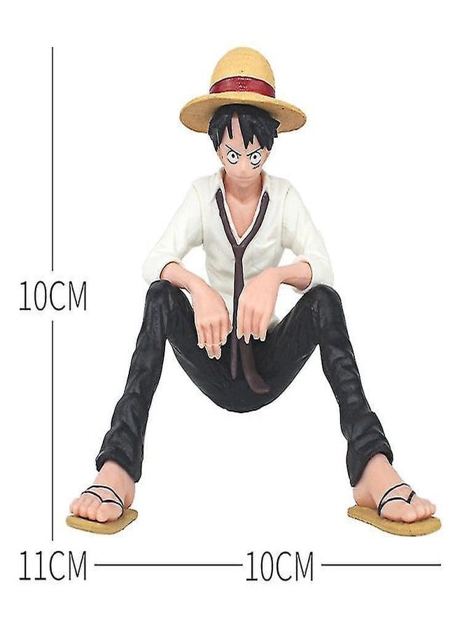 AutoRio Pack of 1 Luffy 1 Piece Action Figure Limited Edition (Luffy Sitting White - Image 4