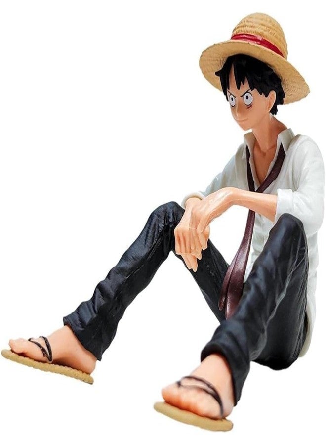 AutoRio Pack of 1 Luffy 1 Piece Action Figure Limited Edition (Luffy Sitting White - Image 2