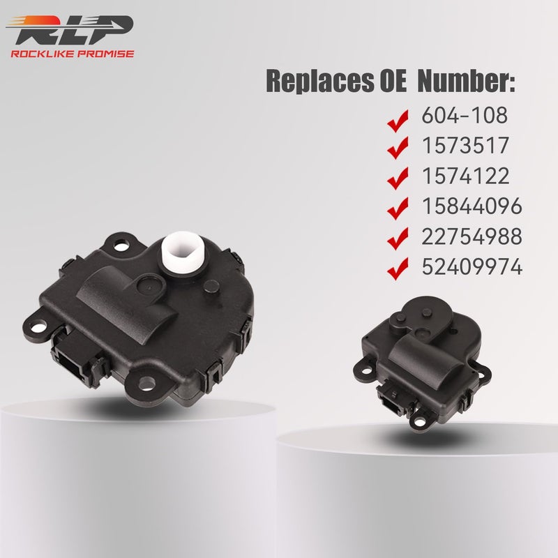 RLP HVAC Air Door Actuator Heater Blend Door Levers Compatible with 2004-2013 Chevy Impala Replaces 604-108 1573517 1574122 15844096 22754988 52409974 ï¼ˆ2-Packï¼‰ - Image 2