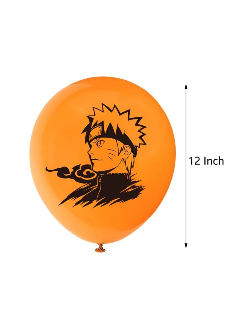 Generic - Naruto Theme Birthday Party Decoration Box My Hero Academia Decorations Supplies Include Cool Happy Banner Character Cupcake Toppers Colorful Balloons - Image 1