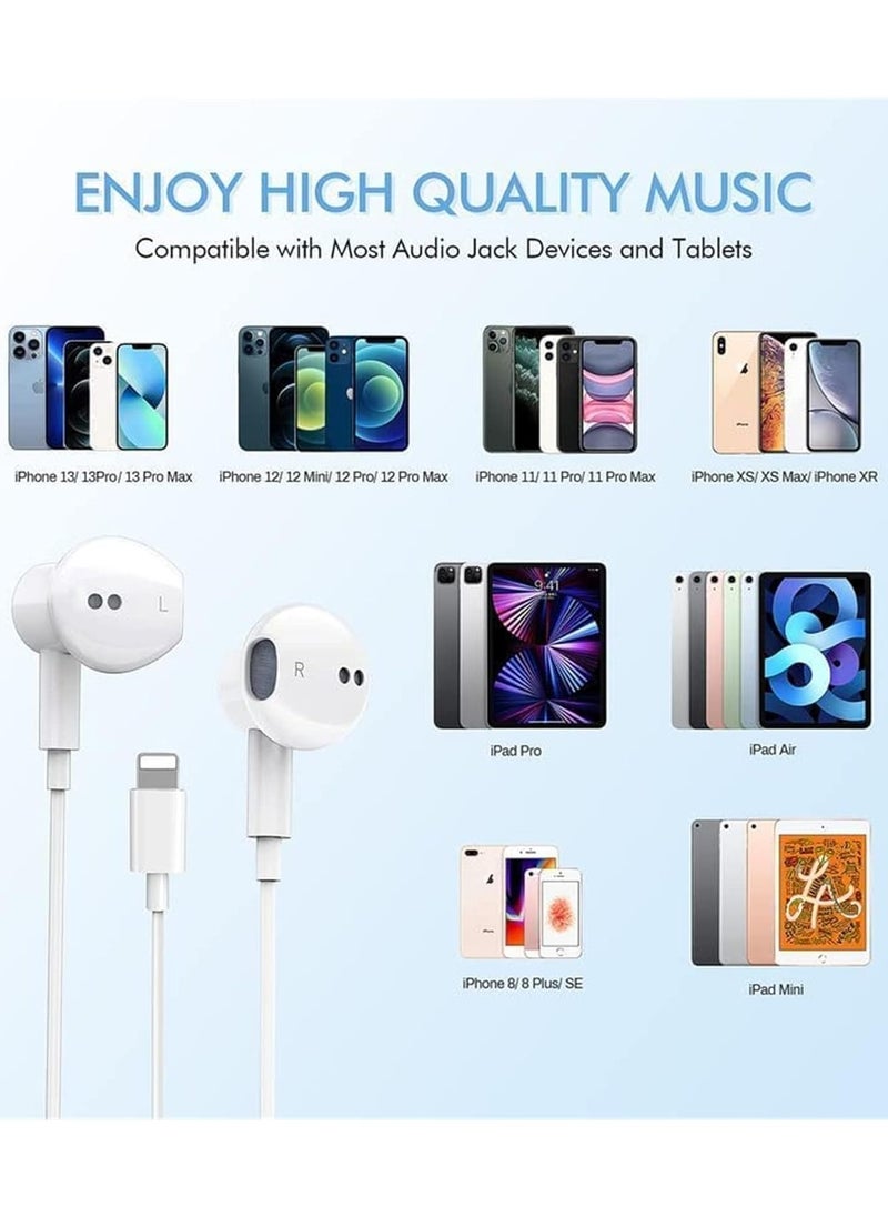 ELTRAZONE - 2 Pack with Apple Earbuds for iPhone Headphones Wired Earphones with Microphone【with Apple MFi Certified】 Noise Isolating Headsets for iPhone 13/12/SE/11/XR/XS/X/8/8 Plus/7/7Plus - Image 1
