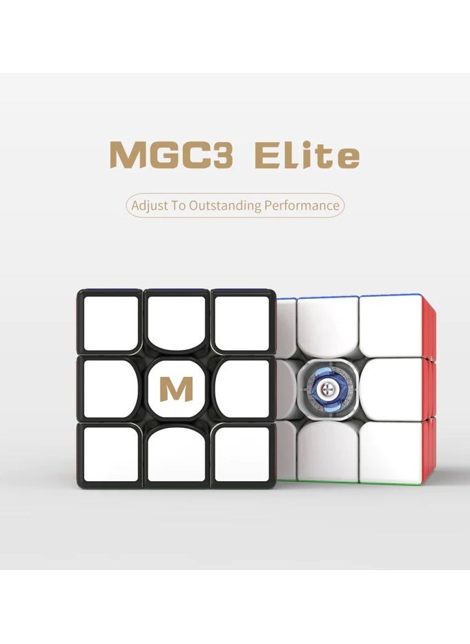 واي جيه YJ MGC-Elite 3x3 مكعب السرعة المغناطيسي بدون ملصقات  - Image 5