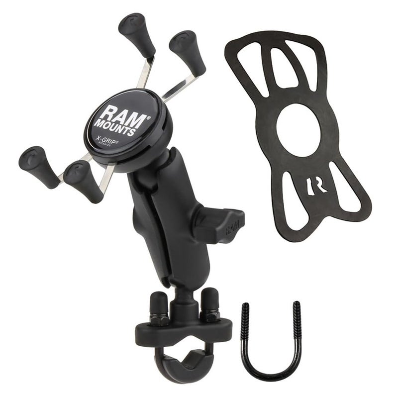 RAM Mounts X-Grip Phone Mount with Handlebar U-Bolt Base RAM-B-149Z-UN7U , Medium Arm for Motorcycle, ATV/UTV, Bike - Image 2