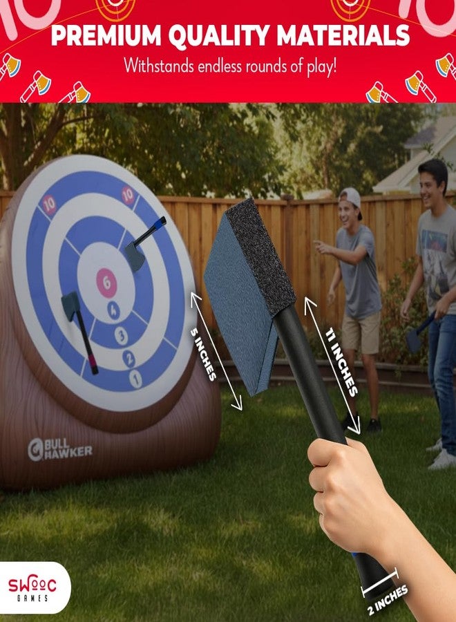SWOOC Games - Replacement Foam Axes for Bull Hawker – Easy-Stick Design – Foam Throwing Axes for Backyard Games | Outdoor Games for Adults and Family - Image 5