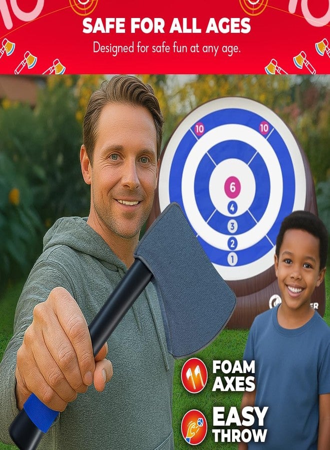 SWOOC Games - Replacement Foam Axes for Bull Hawker – Easy-Stick Design – Foam Throwing Axes for Backyard Games | Outdoor Games for Adults and Family - Image 4