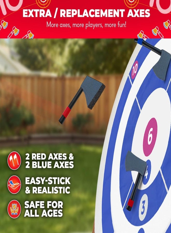 SWOOC Games - Replacement Foam Axes for Bull Hawker – Easy-Stick Design – Foam Throwing Axes for Backyard Games | Outdoor Games for Adults and Family - Image 2