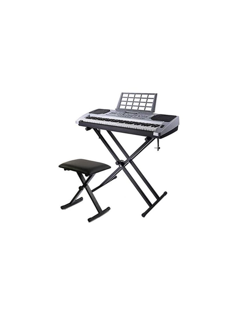 Megarya - Double X Keyboard Stand With Piano X Bench Stool - Image 1
