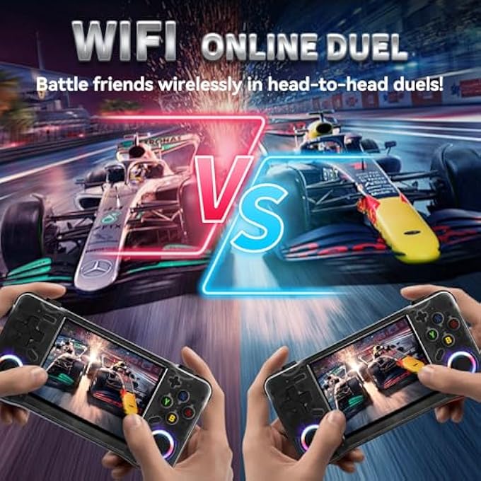 COLOURBING XF35H RETRO HANDHELD GAME CONSOLE - 18000+ CLASSIC GAMES, 3.5 INCH FULL-LAMINATION IPS SCREEN, LINUX OPEN SOURCE, 4000MAH LONG-LASTING BATTERY, PORTABLE DESIGN WITH WIFI MULTIPLAYER SUPPORT - Image 4