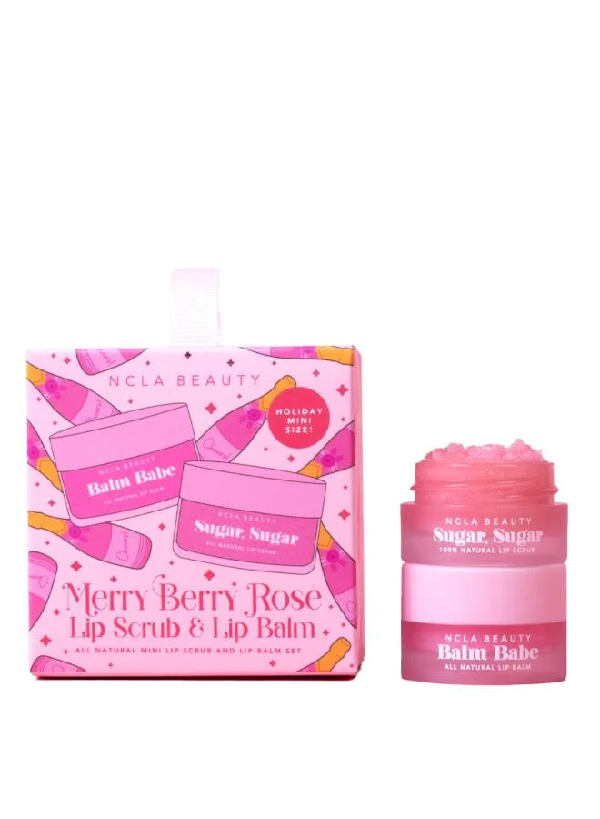 إن سي إل إيه Merry Berry Rose Lip Scrub & Lip Balm Ornament Set