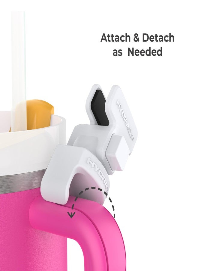 HYDRA CUP HydraClip Phone Attachment - Watch, Carry, Record, & Stay Organized, Use as Phone Stand or Tripod, Hands Free Detachable, Stanley Cup Accessories, Spring Loaded Secure Grip (White) - Image 4