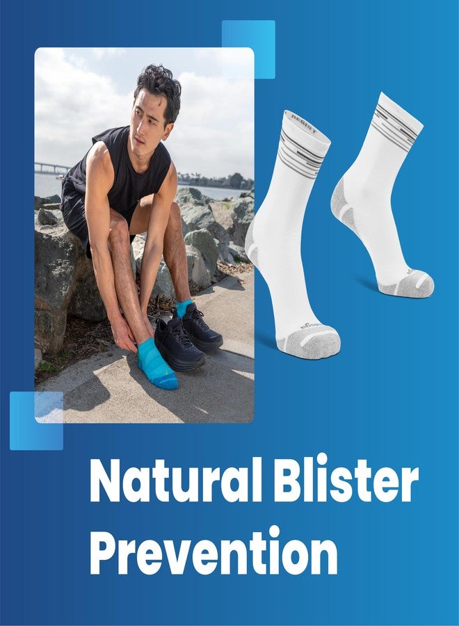 Balega Blister Resist Performance Crew Athletic Running Socks for Men and Women (1 Pair), Black, Large - Image 2