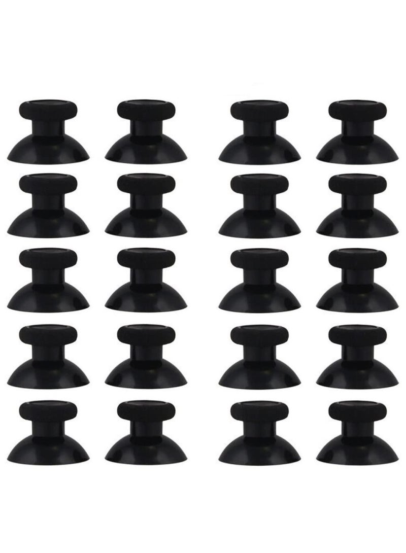 20 PCS Black Analog Stick Joystick Controller Performance Thumb Grips Replacement Parts for PS4 Xbox One Controller - Image 3