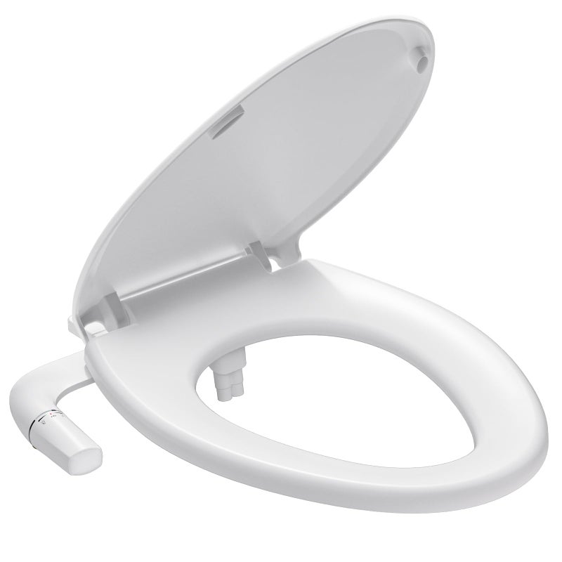 SAMODRA Bidet Toilet Seat with Soft Close Lid - Non-Electric Dual Nozzle System, Quick-Release for Easy Installation & Clean - Image 1