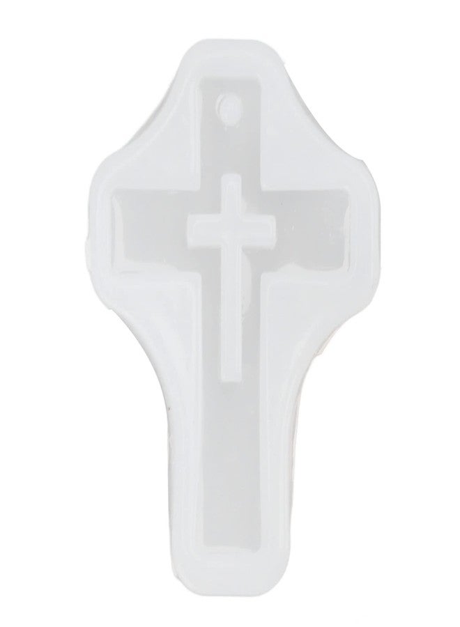 Zerodis 10Pcs Silicone Cross High Elasticity Easy Releasing Multi Function Pendant Casting Resin Cross Silicone for Key Chain DIY Craft Necklace Jewelry - Image 3