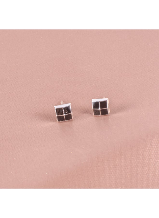 Generic Small Earring for Baby - Black Square 