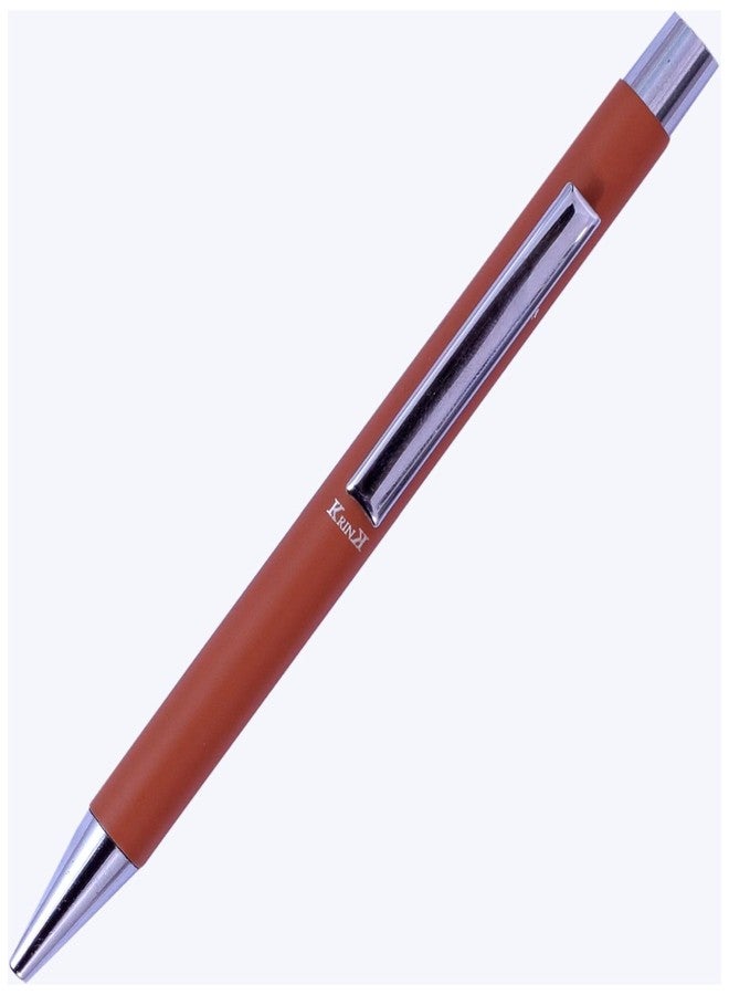 Krink B251 Fitted with Germany Made Refill Ball Pen Ball Point Pen, Terracotta Red - Image 1