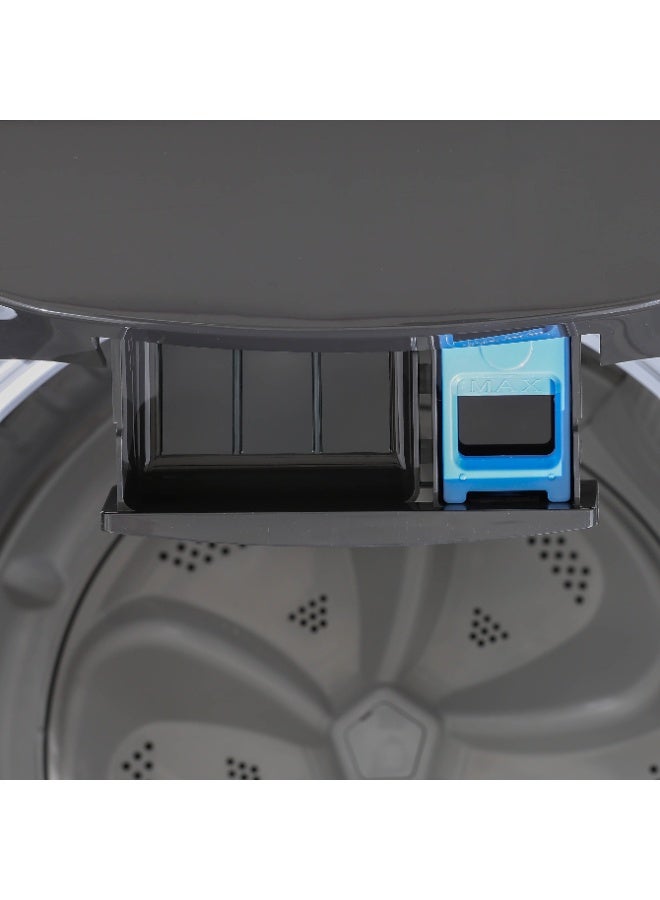 Meling Top Load Automatic Washing Machine, 11KG, Glass Door, Silver - MTL120-620G - Image 4