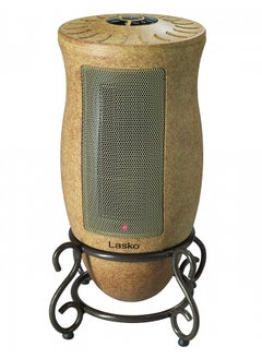 Lasko Oscillating Ceramic Designer Series Space Heater for Home with Adjustable Thermostat, Timer and 2-Speeds, 16 Inches, 1500W, Beige, 6405