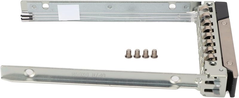 Keenso Metal Silver 2.5in Computer Hard Drive Tray for R740 R740XD, Durable Hard Drive Carrier, Suitable for R640 T640, Protect Data Security, 4 Screws Supplied - Image 1