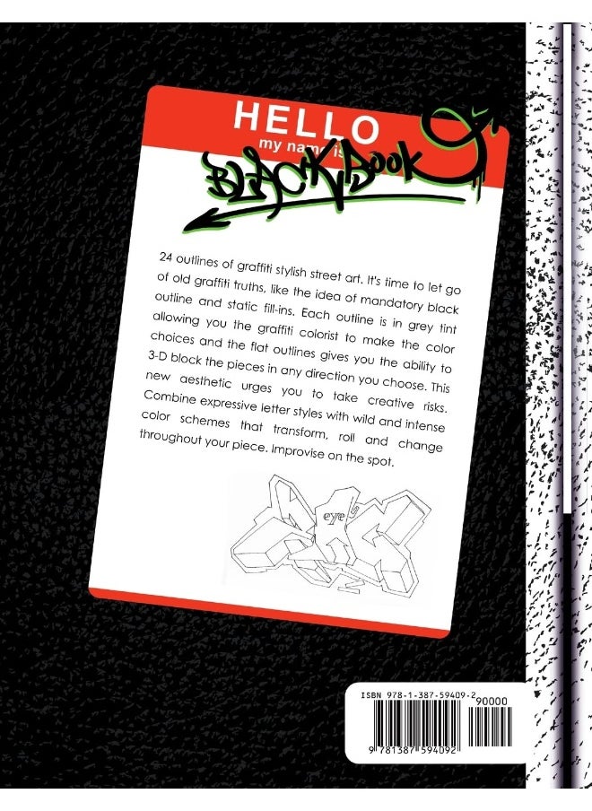 Black Book: A Graffiti Coloring Book  - Image 2