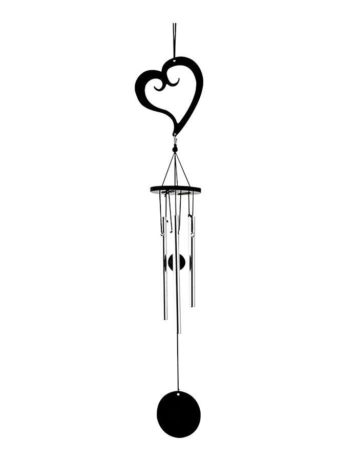 NIBEMINENT Hanging Ornament Multi Tube Wind Chime Black/Silver 12centimeter  - Image 1