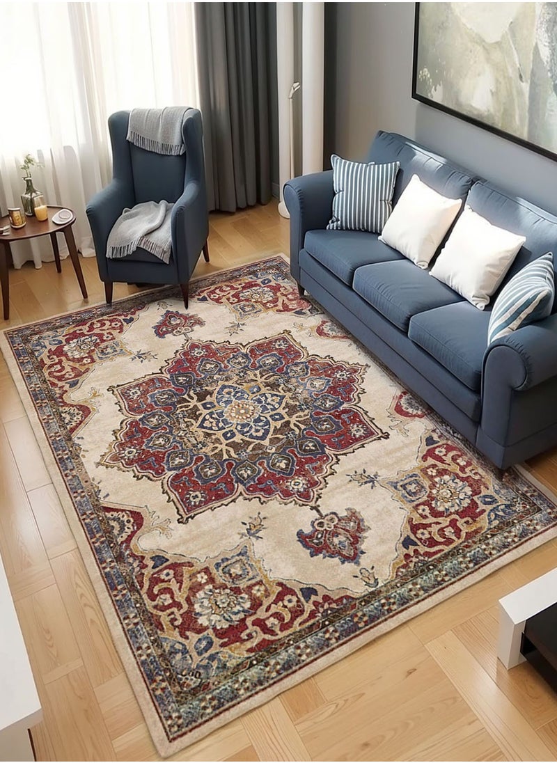 Sofa Carpe, Modern Style Living Room Rugs, Soft Floor Mats, Carpet Mats, Non-Slip Sofa Cushions, Washable Living Room Rugs, Retro Style, Multiple Sizes